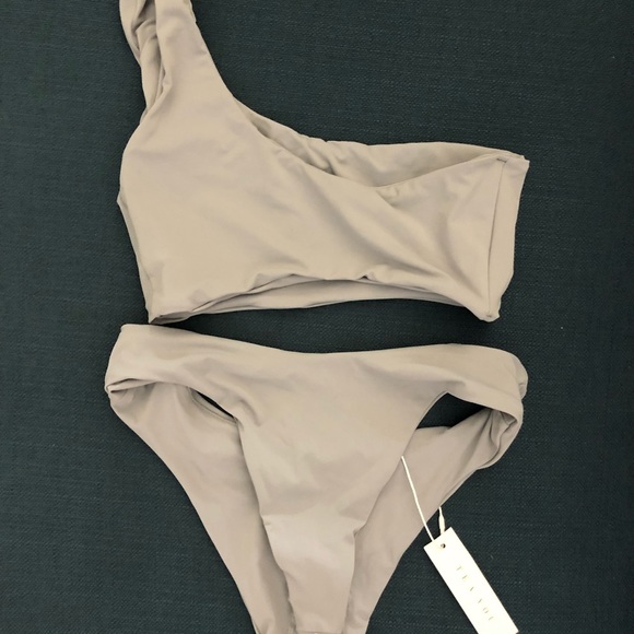 TeaYou Periwinkle One Shoulder Bikini Set - Picture 2 of 6